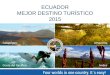 Ecuador destino turístico