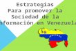 Estrategias para promover la sociedad en venezuela