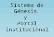 Sistema de génesis y portal uniminuto