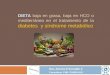 Dieta baja en grasas, baja en carbohidr. o dieta mediterranea en el tratamiento de la DM y SM