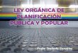 Ley Orgánica de Planificación Pública y Popular