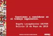 Cuestiones para considerar en el trabajo legislativo,bolivia 2010