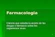 Clase 1 farmacologia farmacognosia 1