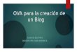 Diseño Ova para la creación de un blog