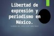 Libertad de expresión y periodismo en México