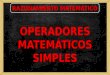 C1 rm   operadores matemáticos simples - 2º