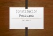 Constitución mexicana por Pedro J
