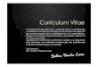 Currículum Vitae Slide Version -  Balbino Paredes