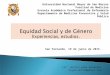 Equidad Social y de Genero