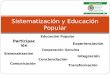 Sistematización y Educación Popular