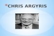 Chris Argyris Exposicion