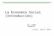 Introduccion a La Economia Social