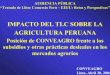 Impacto Del TLC SOBRE La Agricultura Peruana