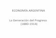 La Generación Del Progreso (1880-1914)