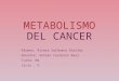 metabolismo del cancer