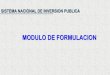 Modulo II - Formulacion