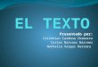 EL TEXTO Exposicion