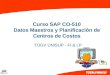 SAP-CO-510 Datos Maestros y Planif CentrosCosto