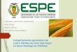 Comportamiento agronómico de cuatro híbridos de maíz (Zea mays) en Santo Domingo los Tsáchilas