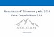 Volcan Resultados 4° Trimestre y Año 2014