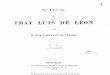 Vida de Fray Luis de Leon - Gonzalez de Tejada 1863