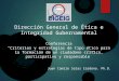 Conferencia "Ética Pública, Política y Ciudadanía" por Dr.Camilo Salas