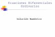 Ecuaciones Diferenciales Ordinarias