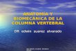 Anatomía y Biomecánica de La Columna Vertebral Unfsc