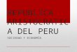 Republica Aristocratica Del Peru