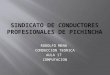 Sindicato de Conductores Profesionales de Pichincha Power Point Rodolfo Mena