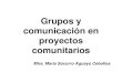 Grupos y Comunicacion en Proyectos Comunitarios