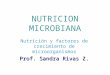 Nutricion y Factores de Crecimiento Microbiano