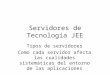 3.0 Servidores de Tecnología JEE