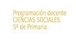 Programacion Docente Ciencias Sociales 5º