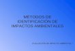 MÉTODOS DE IDENTIFICACIÓN DE IMPACTOS AMBIENTALES.ppt