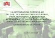 La Integración de las TICs para reforzar la Cultura Aymara  (Luis Carvajal)