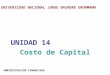 Costo de Capital (Universidad Nacional Jorge Basadre)