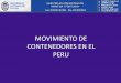 Movimiento de Contenedores en El Peru