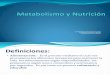 Ppt 3 Metabolismo y Nutricion