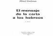019 El Mensaje de La Carta a Los Hebreos, Albert Vanhoye