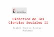 Didáctica de las Ciencias Sociales II (Recursos didácticos)