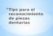 Tips Para El Reconocimiento de Piezas Dentarias