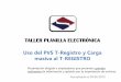 Taller Tregistro Uso Del Pvs T-registro y Carga