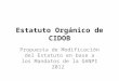 Estatuto Orgánico de CIDOB