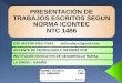 PARTES DE UN TRABAJO ESCRITO SEGÚN NORMA NTC 1486