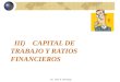 Copia de Tema 3 Capital de Trabajo y Ratios Financieros