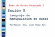 Base Datos Avanzado II - Sesion04 Manipulacion de Datos