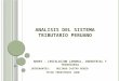 Analisis Del Sistema Tributario Peruano