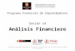 Evaluacion Economica Financiera USMP Sesion 14