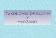 Taxonomia de Bloom y Marzano